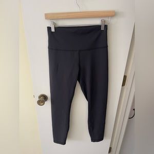 Lululemon Wunder Under Train 25” Pant in Black with Drawstring